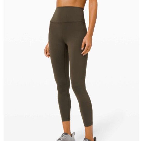 New Lululemon Wunder Train High-Rise Tight 25" Dark Olive Green Size 18 - Picture 3 of 3